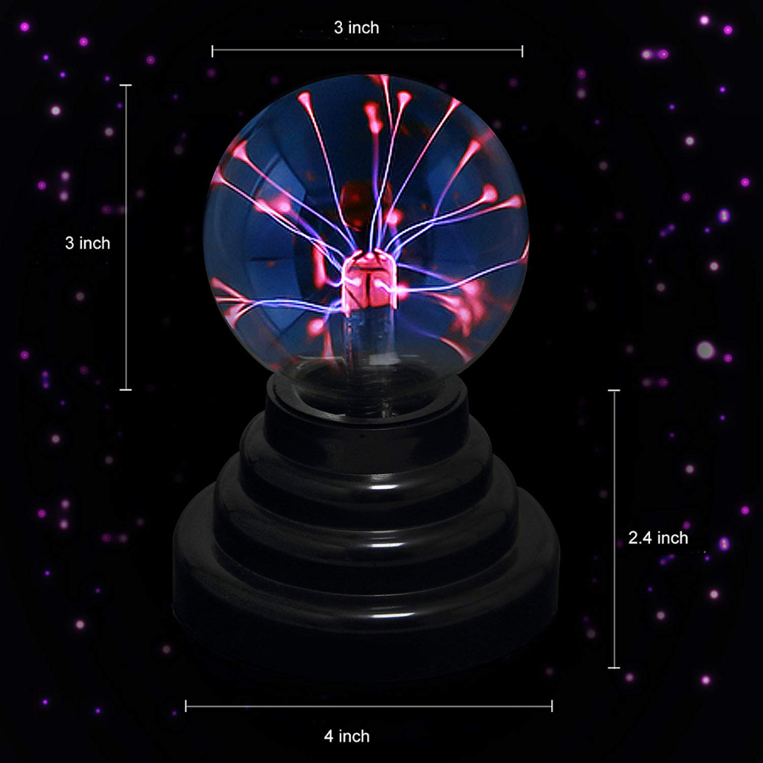 Esfera de plasma mágica sensible al tacto con luz LED
